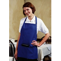 F10 Signature Royal Blue Bib Apron w/ 3 Pockets & Slider Adjustment